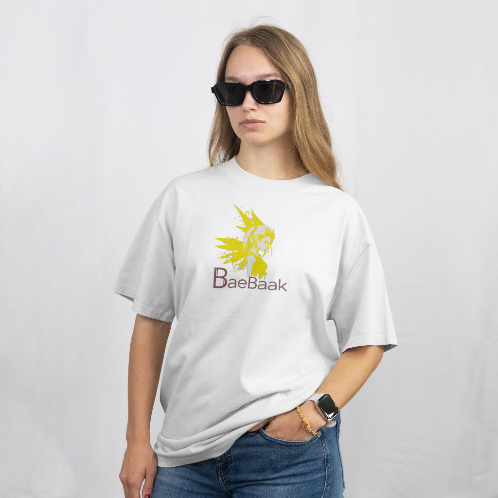 BaeBaak Women Oversized Stylish T shirt