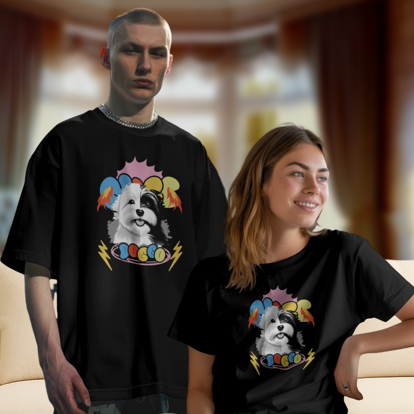 Stylish and Luxury Dog Lover Unisex T-shirt