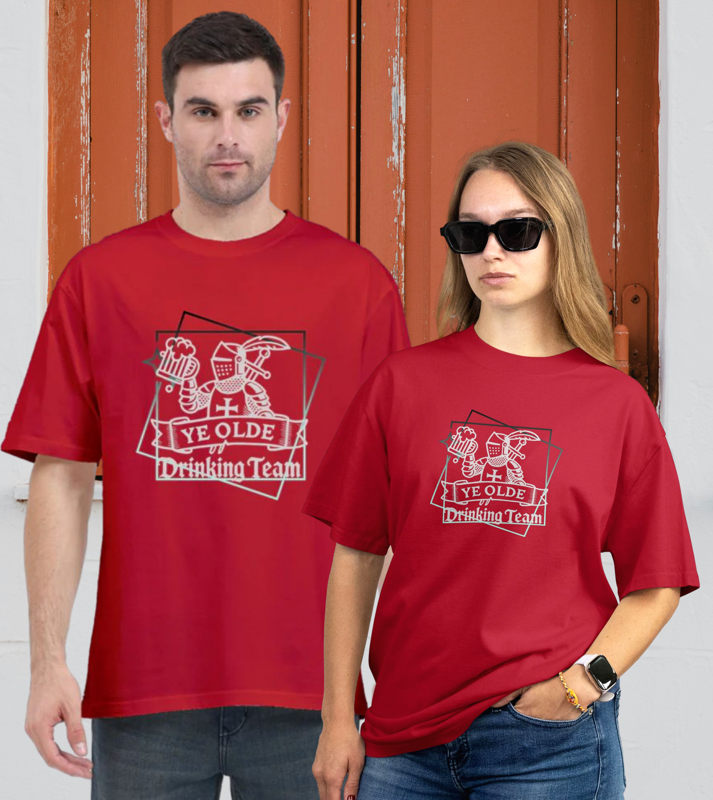 Stylish Casual Unisex T-Shirt - Drinking Team