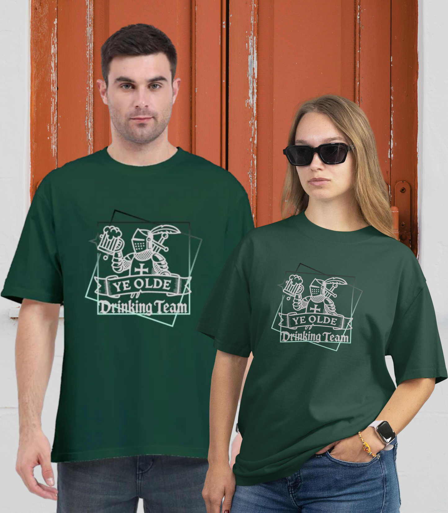 Stylish Casual Unisex T-Shirt - Drinking Team
