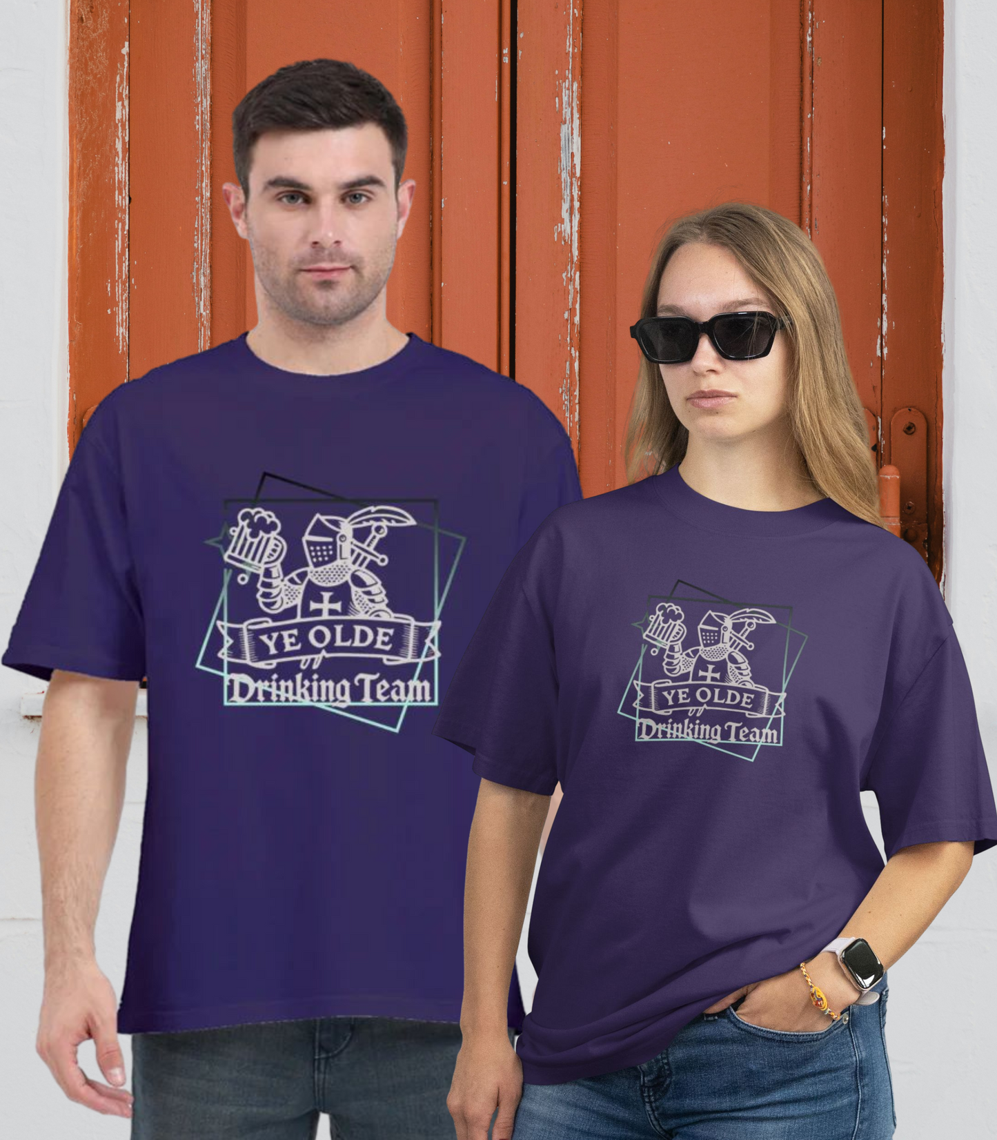 Stylish Casual Unisex T-Shirt - Drinking Team