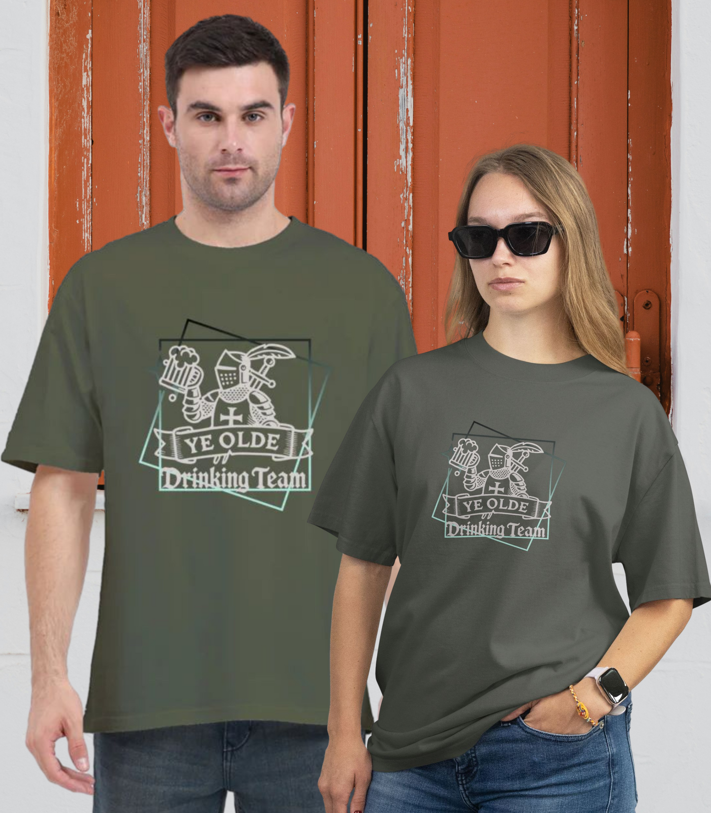 Stylish Casual Unisex T-Shirt - Drinking Team