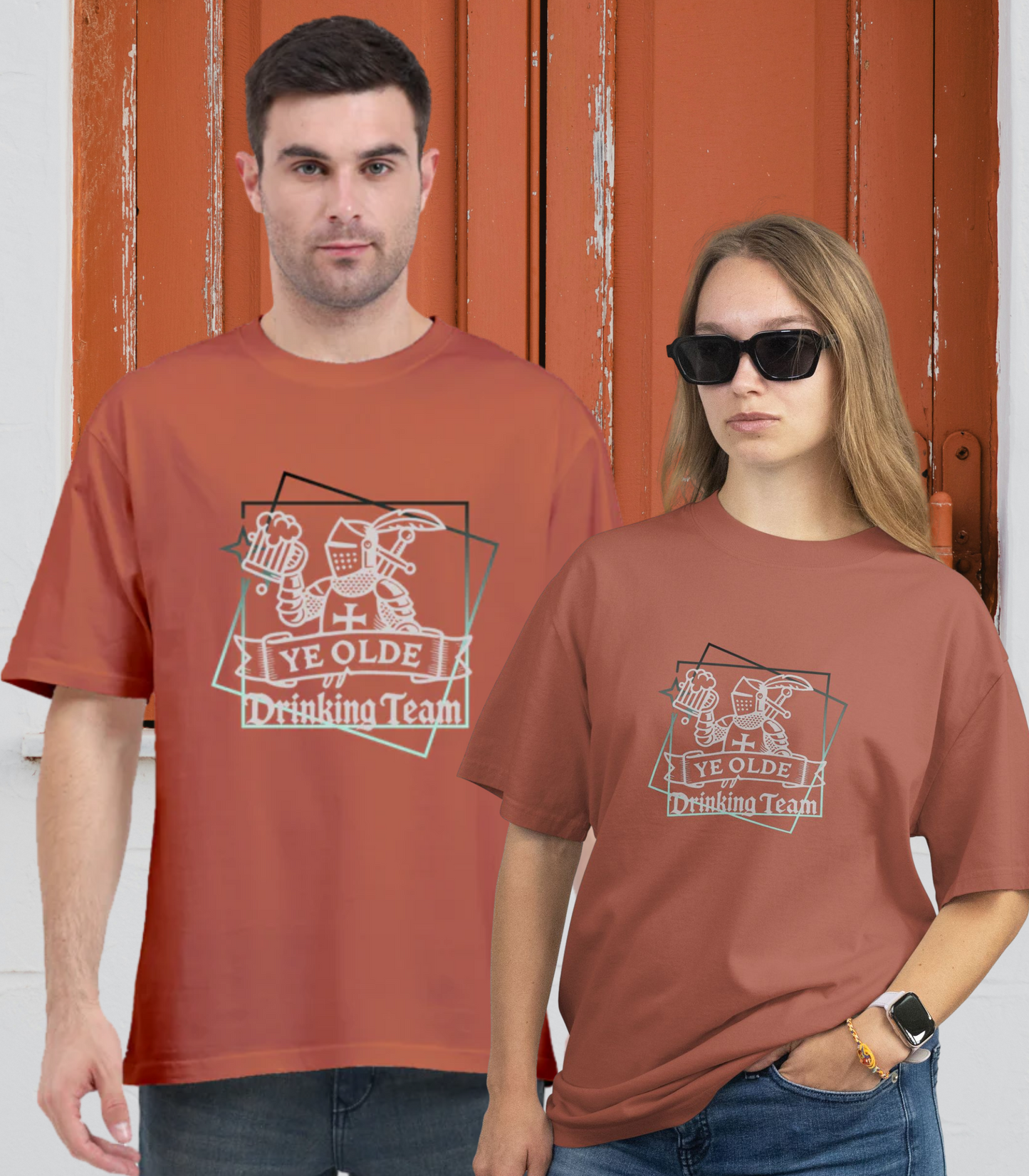 Stylish Casual Unisex T-Shirt - Drinking Team