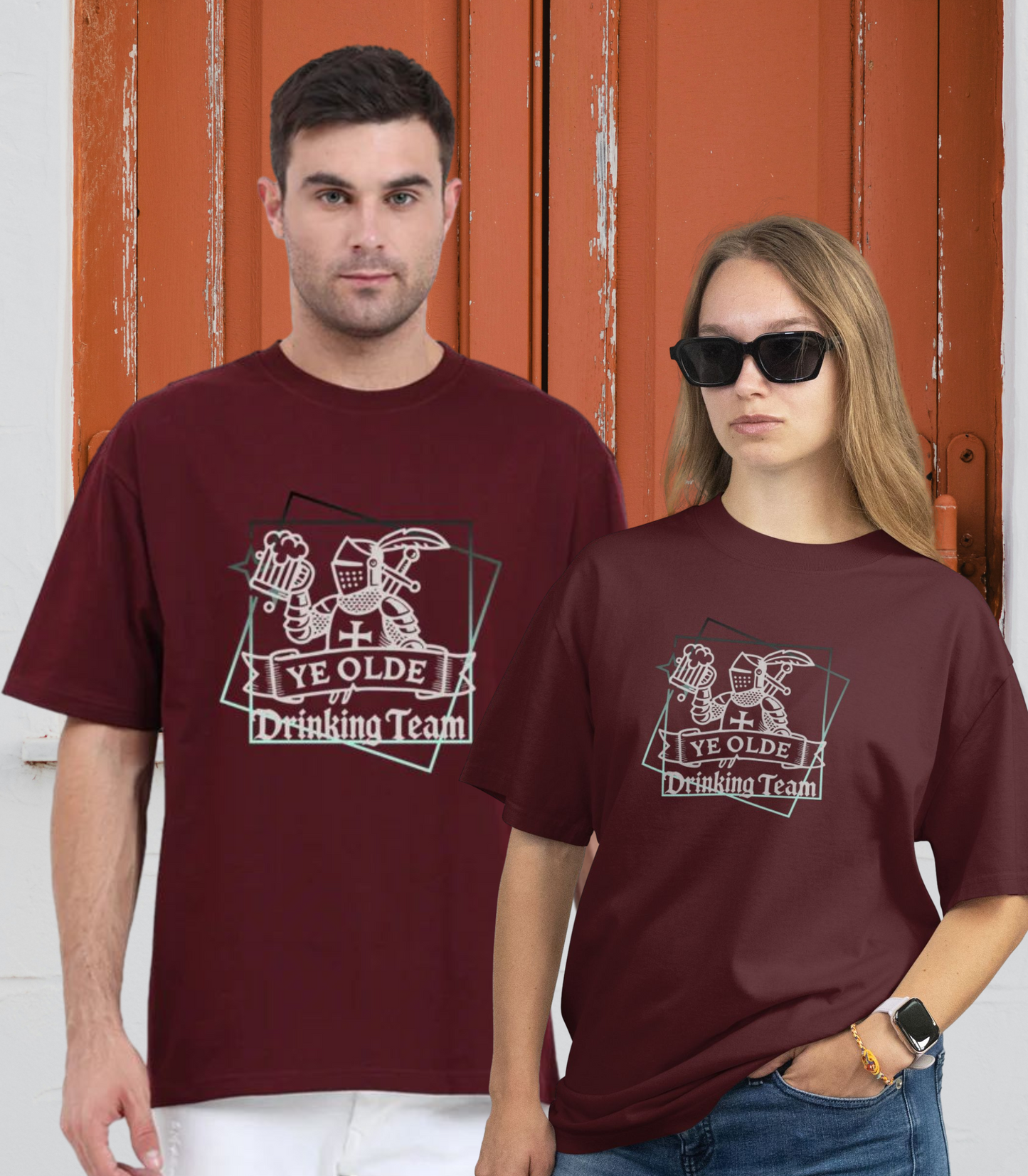 Stylish Casual Unisex T-Shirt - Drinking Team