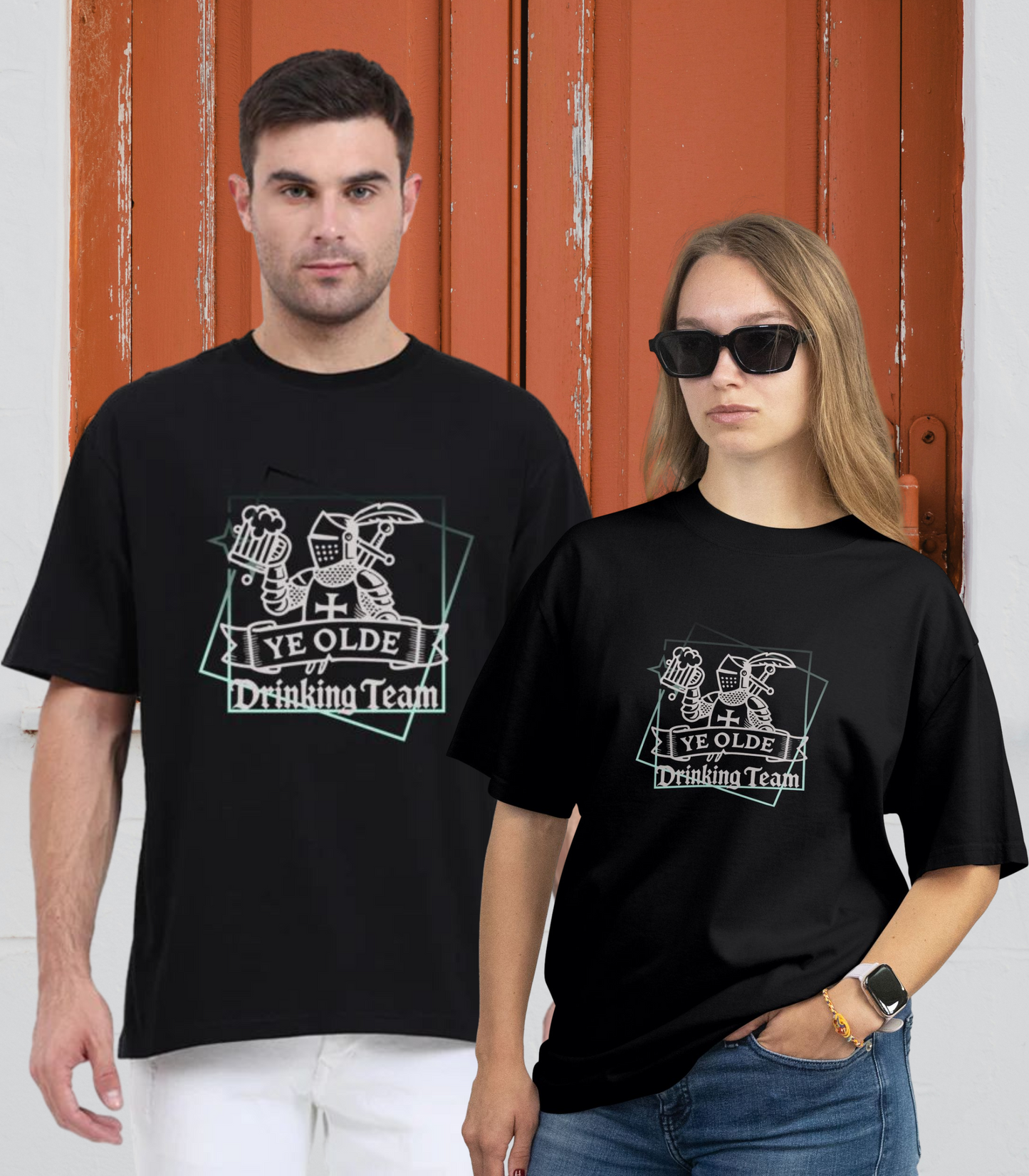 Stylish Casual Unisex T-Shirt - Drinking Team