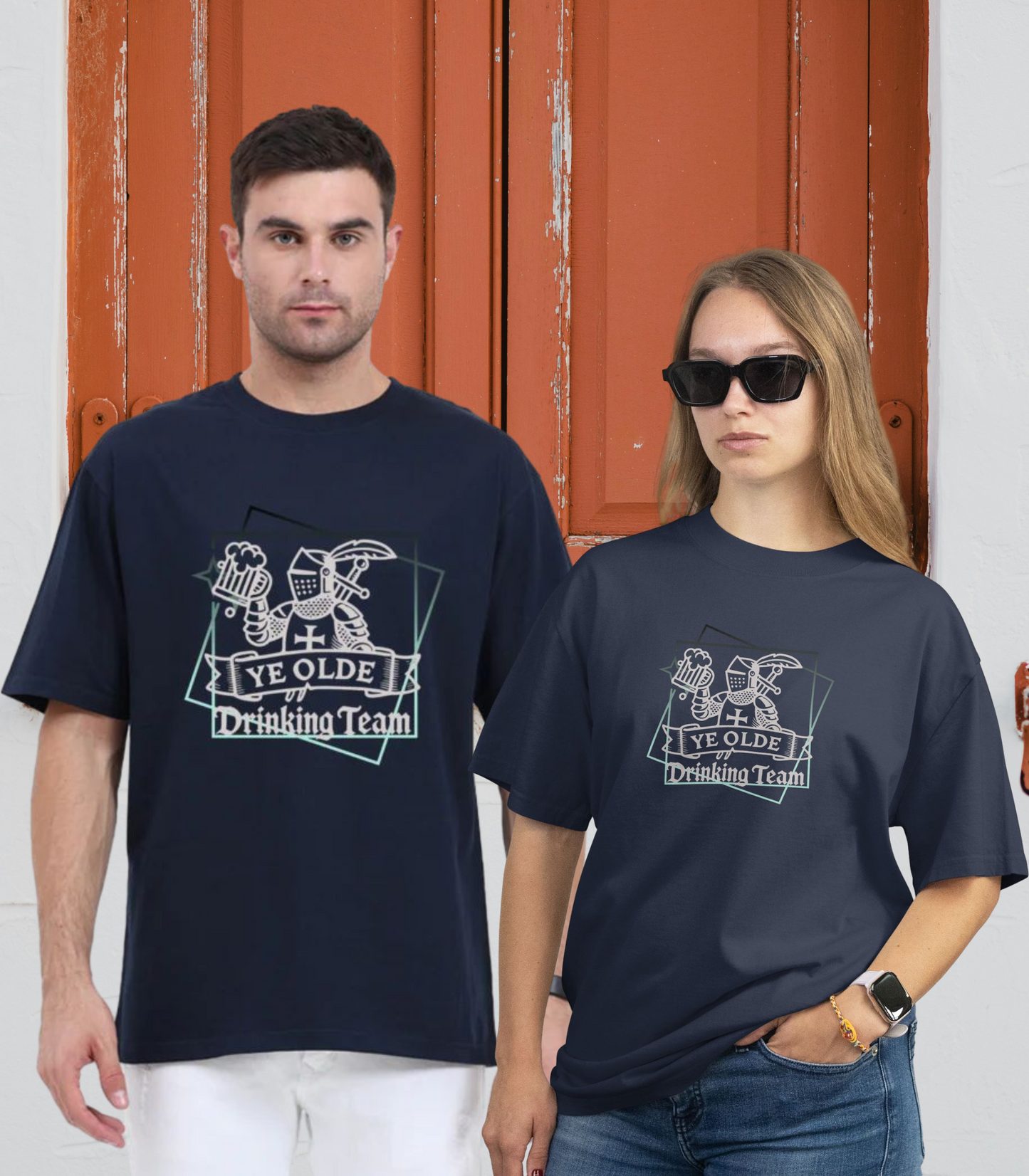 Stylish Casual Unisex T-Shirt - Drinking Team