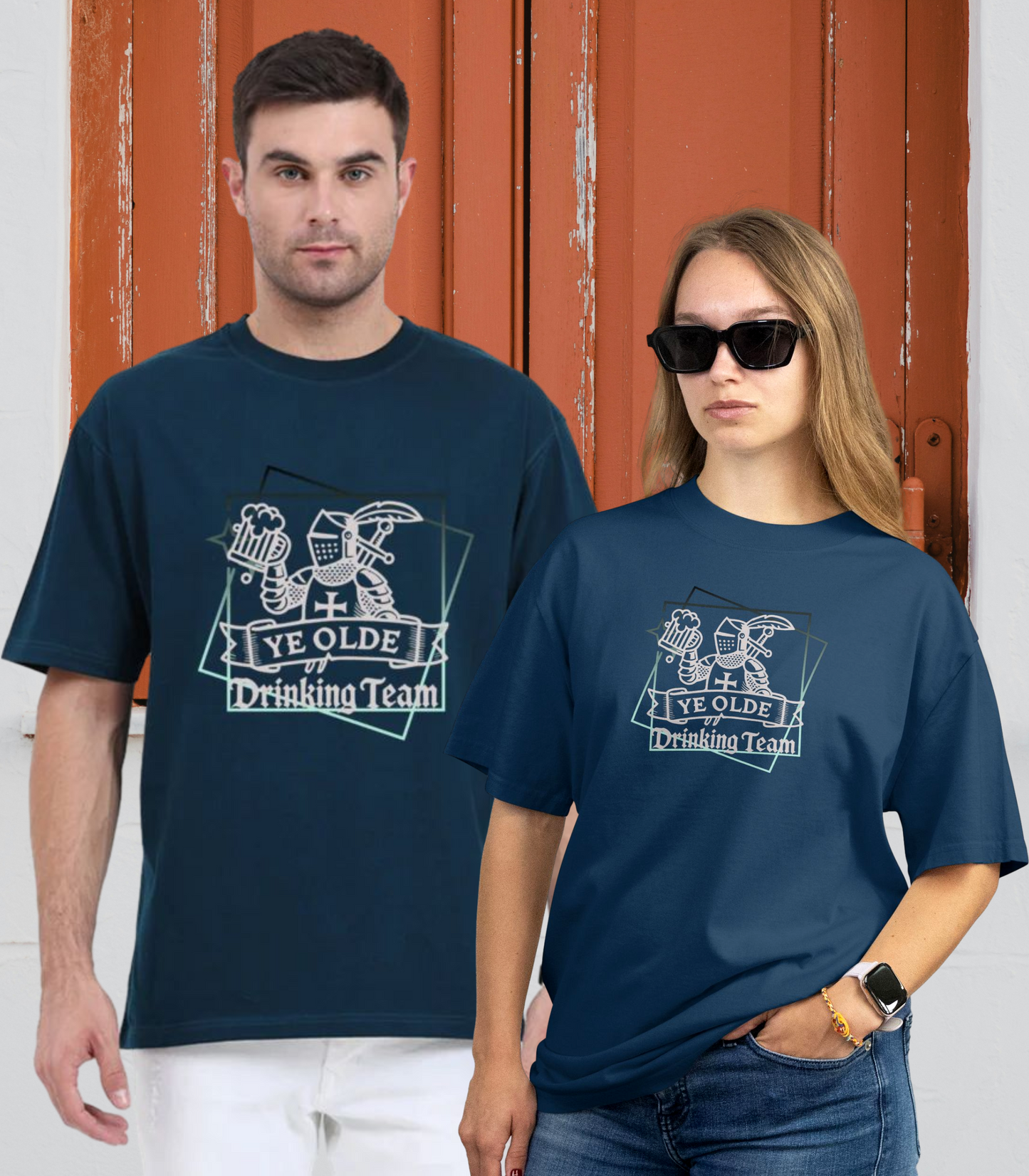 Stylish Casual Unisex T-Shirt - Drinking Team