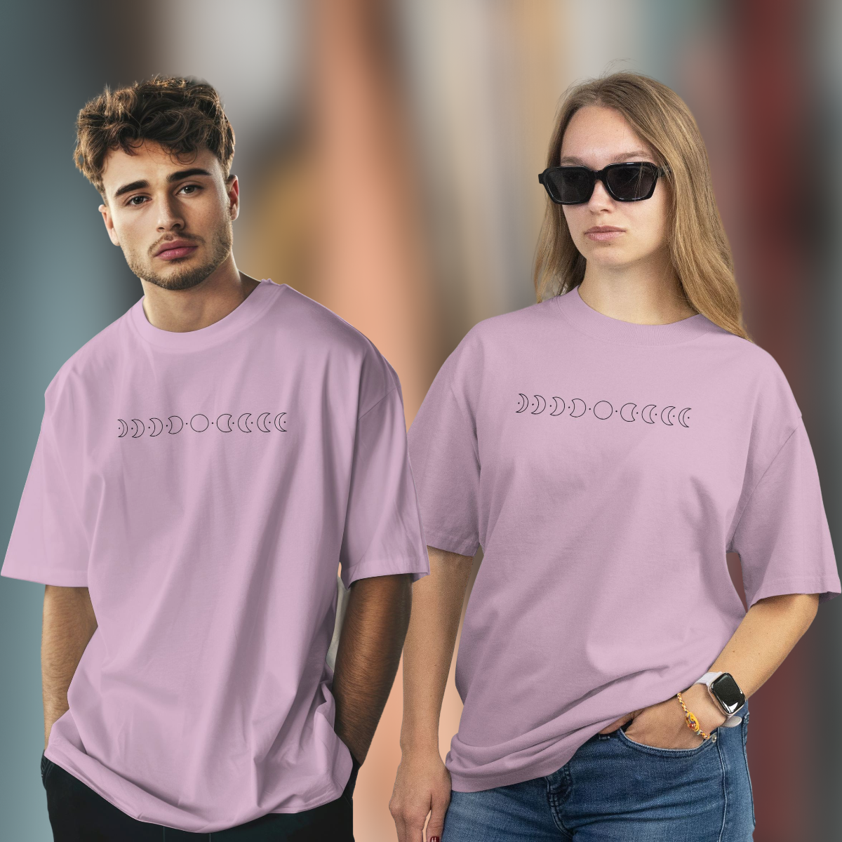 MOON PHASE Unisex Oversized T-shirt