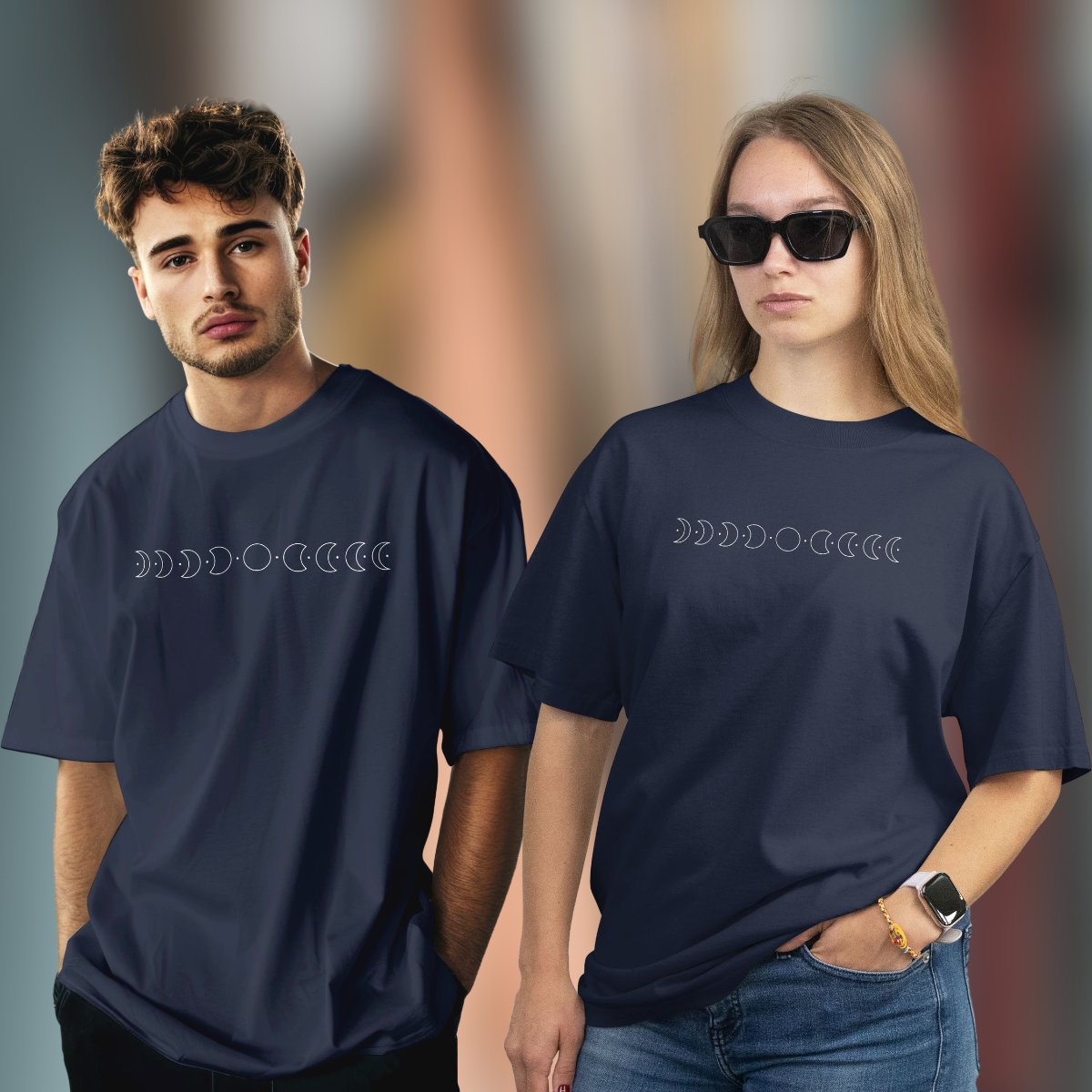 MOON PHASE Unisex Oversized T-shirt