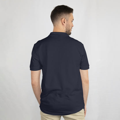 Mens Polo Plain NAVY BLUE T-shirt