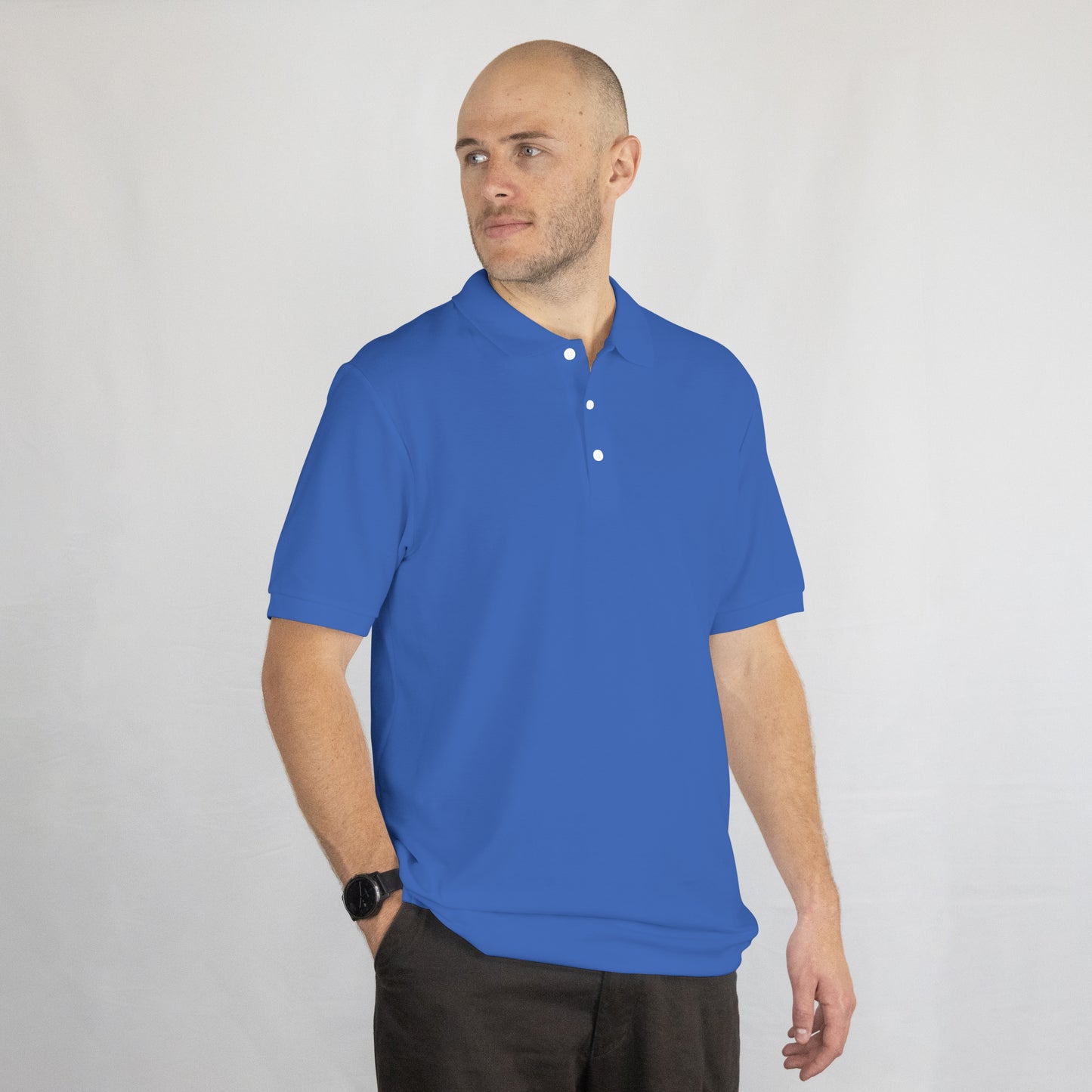 Mens Polo Plain ROYAL BLUE T-shirt