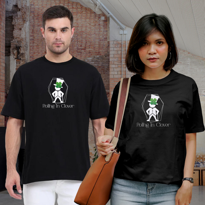 BaeBaak Unisex Oversized T Shirt - Rolling In Clover