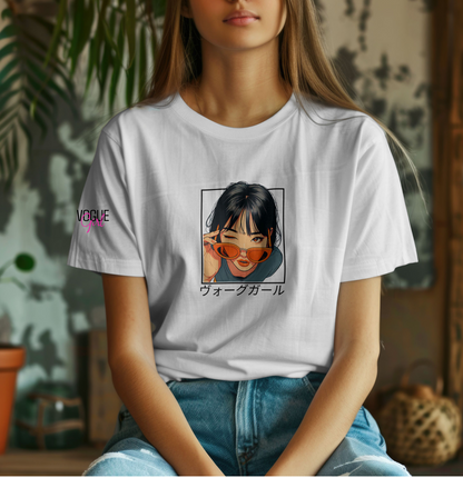 Vogue Girl Japanese Oversized Women Tee