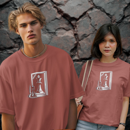 Chess Design Oversized Classic Unisex T shirt