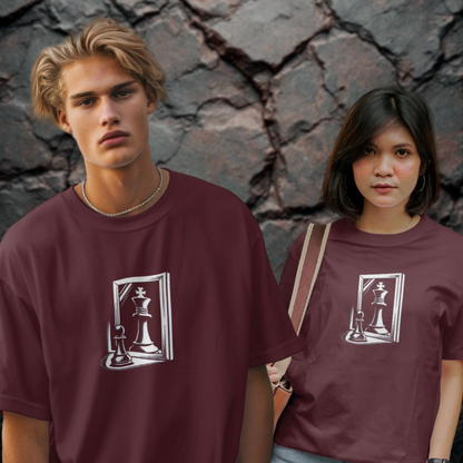 Chess Design Oversized Classic Unisex T shirt