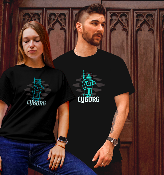 Robot Cyborg Unisex Oversized T shirt